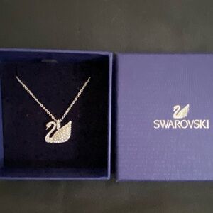 Swarovski Swan Necklace - small pendant